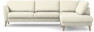 Bridge - 3-sits soffa med divan höger - Vit
