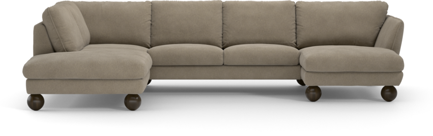 Madison Lux - 2-sits soffa med divan vänster och schäslong höger - Beige