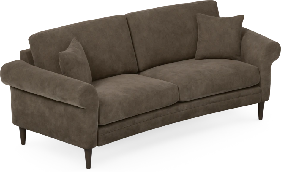 Eden - 2,5-sits soffa svängd - Brun