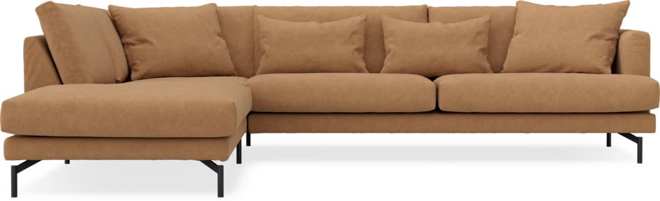 Harper - 3-sits soffa med divan vänster - Gul