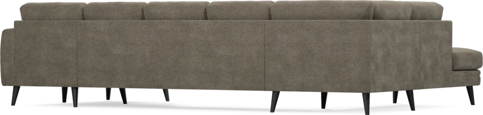 Eden - 3-sits soffa med divan vänster och schäslong höger - Brun
