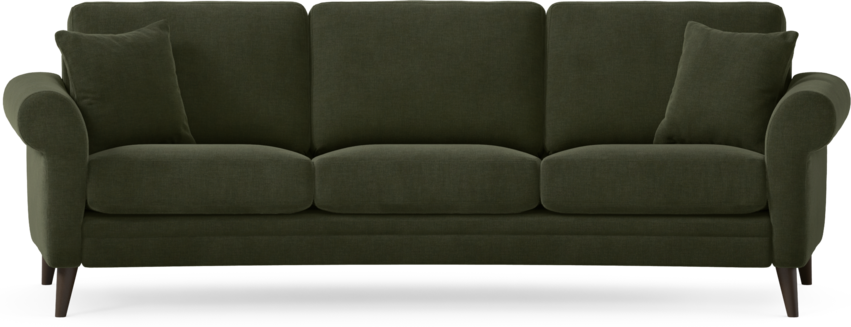 Eden - 3-sits soffa svängd - Grön
