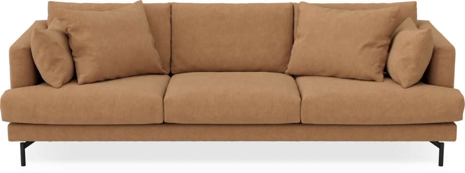 Harper - 4-sits soffa - Gul