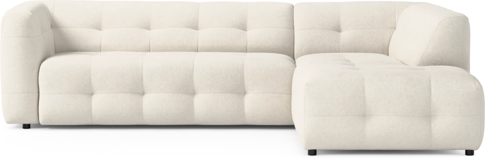 Bella - 3-sits soffa med divan höger - Vit