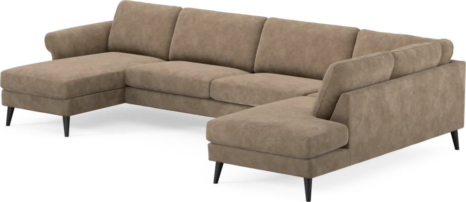 Bridge - 3-sits soffa med schäslong vänster och divan höger - Beige