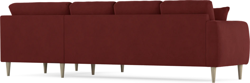 Eden - Hörnsoffa, 3+1-sits - Röd