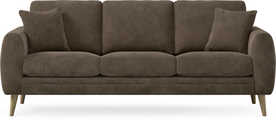 Eden - 3-sits soffa - Brun