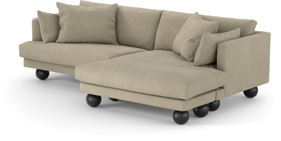 Harper - 4-sits med schäslong XL höger - Beige