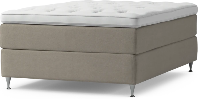Delux Exclusive, Kontinentalsäng, enkelsäng 140 cm med bäddmadrass och sängben