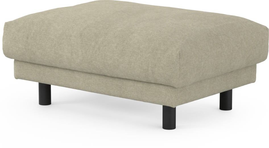 Cherrie - Fotpall 100, fast klädsel - Beige