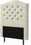 New York välvd - Sänggavel, 90-210 cm - Beige