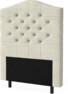 New York välvd - Sänggavel, 90-210 cm - Beige