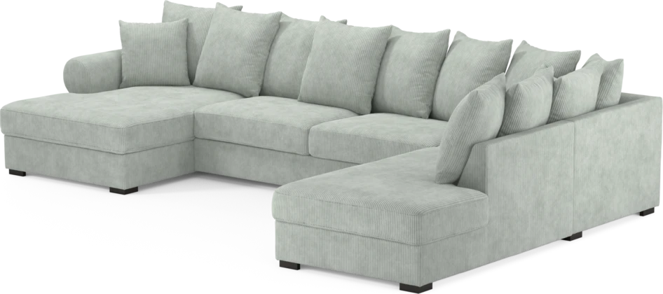 Town - 3-sits soffa med divan höger och schäslong vänster - Blå