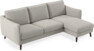 Madison Lux - 2-sits soffa med schäslong höger - Grå