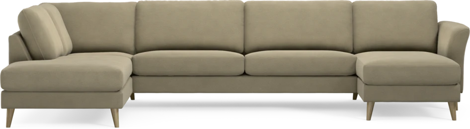 Bridge - 3-sits soffa med divan vänster och schäslong höger - Beige