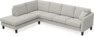 Eden - 3-sits soffa med divan - Grå