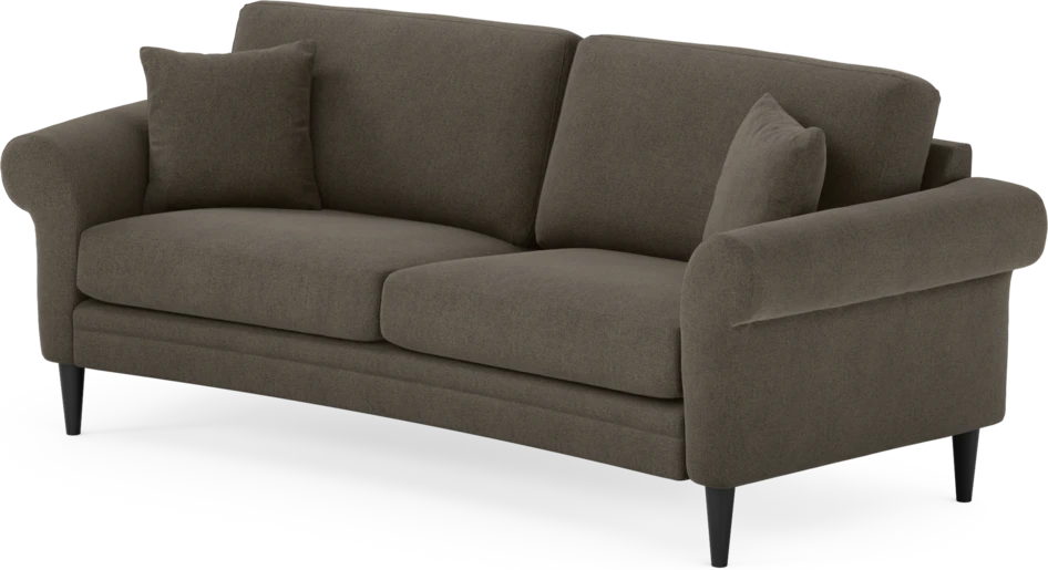 Eden - 2,5-sits soffa svängd - Brun