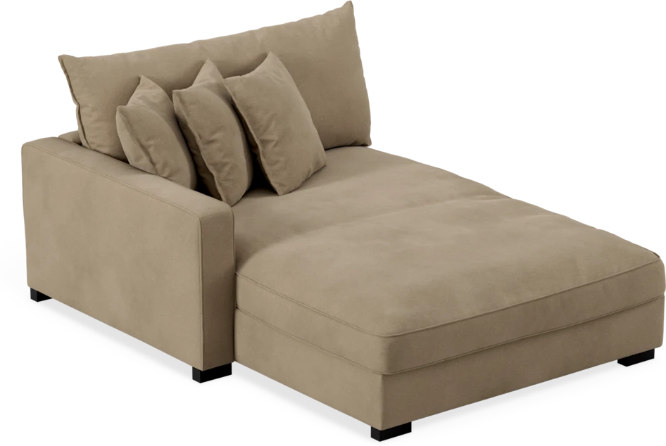 Rossi - Schäslong XL vänster - Beige