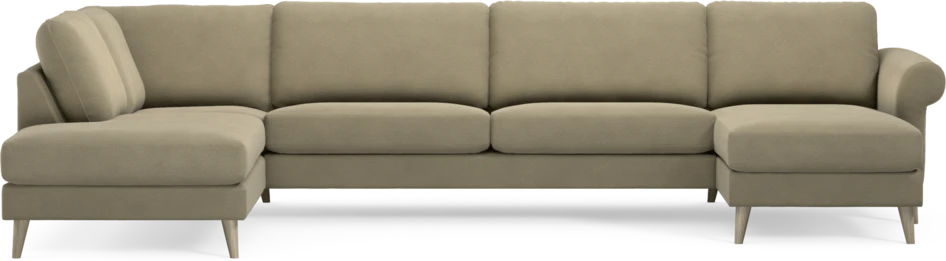 Bridge - 3-sits soffa med divan vänster och schäslong höger - Beige