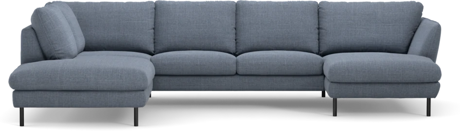 Madison - 2-sits soffa med divan vänster och schäslong höger - Blå