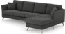 Eden - 3-sits soffa med schäslong - Svart