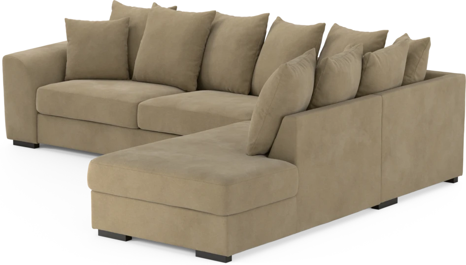 Town - 3-sits soffa med divan höger - Beige