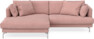 Harper - 4-sits med schäslong XL vänster - Rosa