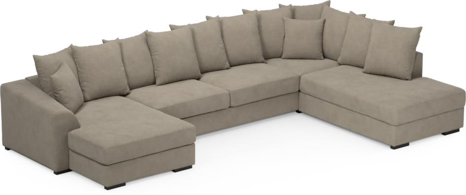 Town - 3-sits soffa med divan höger och schäslong vänster - Beige