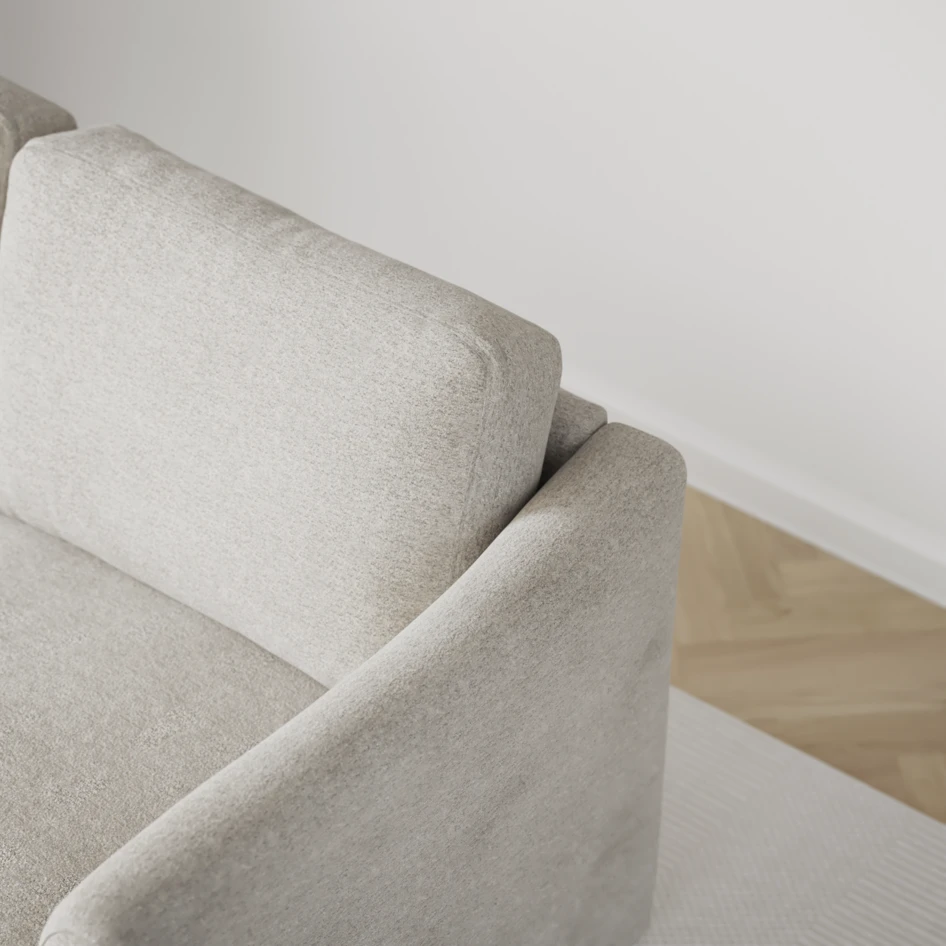 Öland - Bäddsoffa 3-sits, längsbäddad - Grå