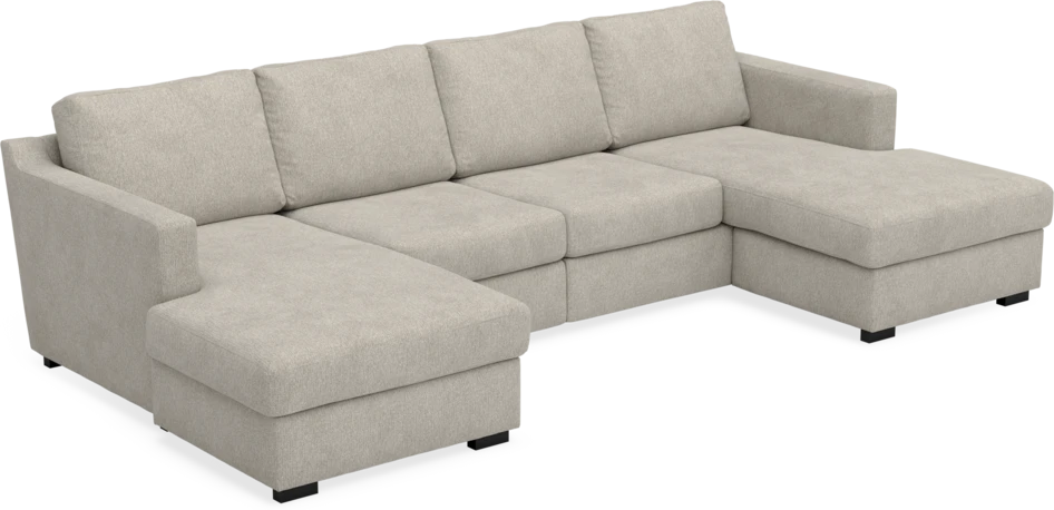 Friday - 2-sits soffa med två schäslonger - Beige