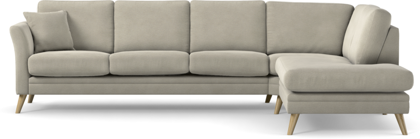 Eden - 3-sits soffa med divan - Brun