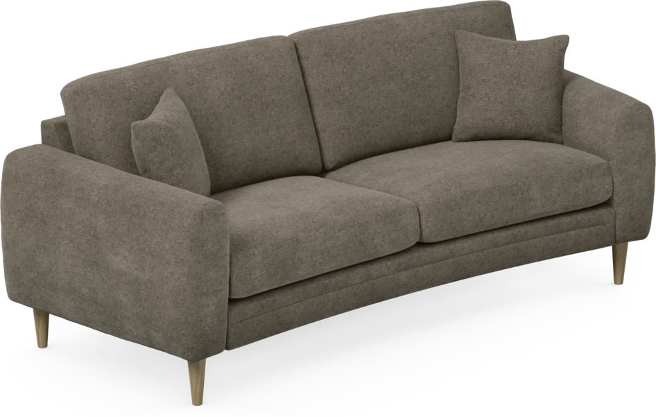 Eden - 2,5-sits soffa svängd - Brun