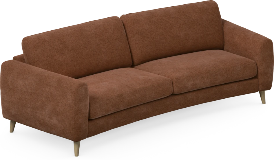 Bridge - 3-sits soffa svängd - Orange