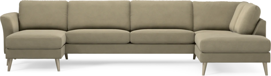 Bridge - 3-sits soffa med schäslong vänster och divan höger - Beige
