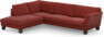 Madison - 3-sits soffa med divan vänster - Rosa