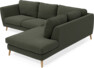 Madison - 2-sits soffa med divan höger - Grön