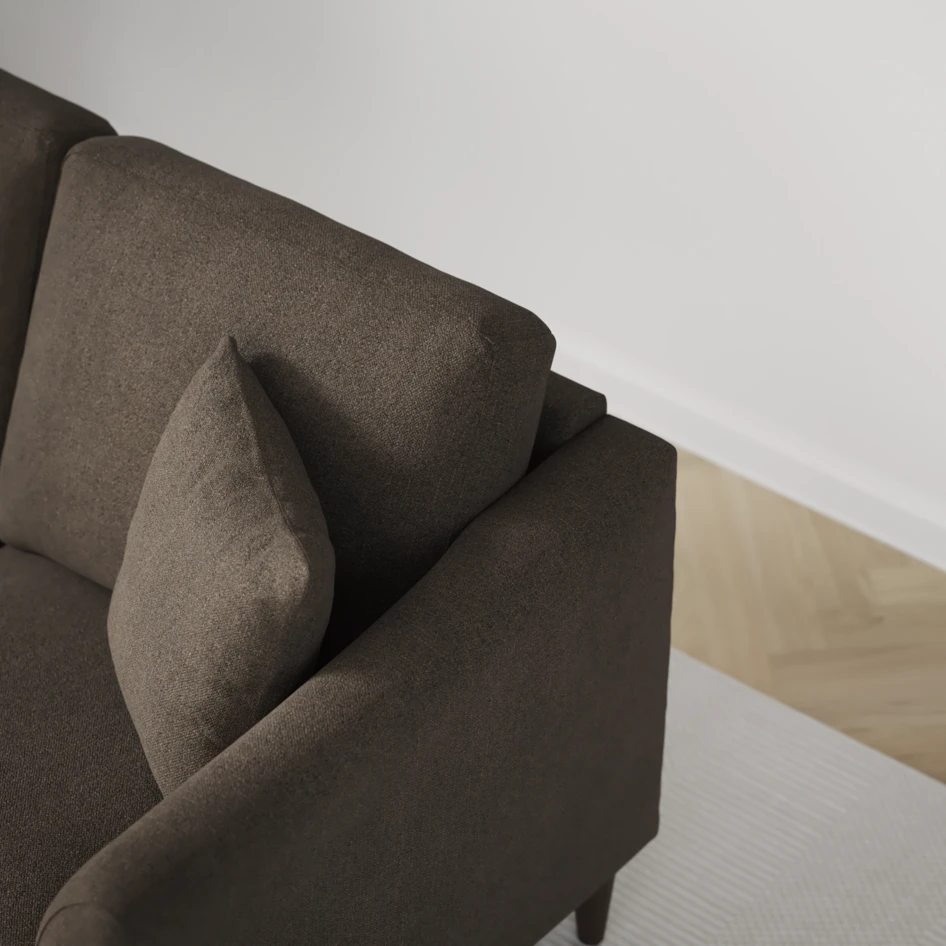 Eden - 2,5-sits soffa - Brun