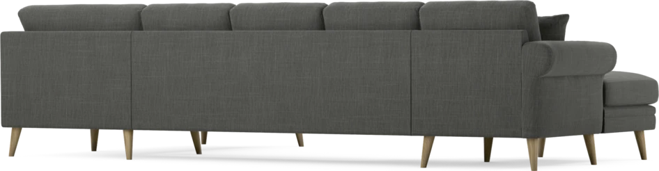 Eden - 3-sits soffa med schäslong vänster och divan höger - Grå