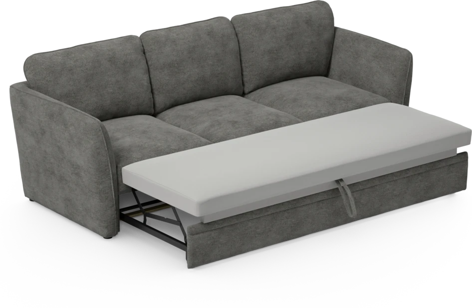 Öland - Bäddsoffa 3-sits, längsbäddad - Grå