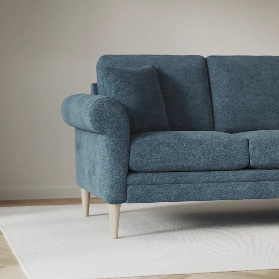 Eden - 2,5-sits soffa svängd - Blå