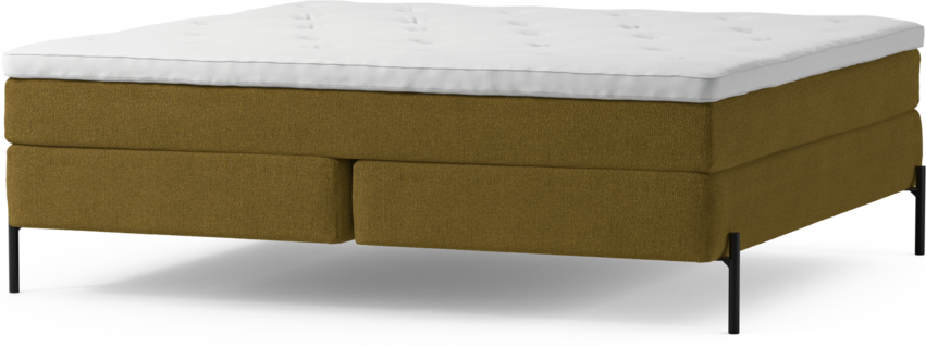 Delux Sense - Kontinentalsäng, dubbelsäng med bäddmadrass och sängben