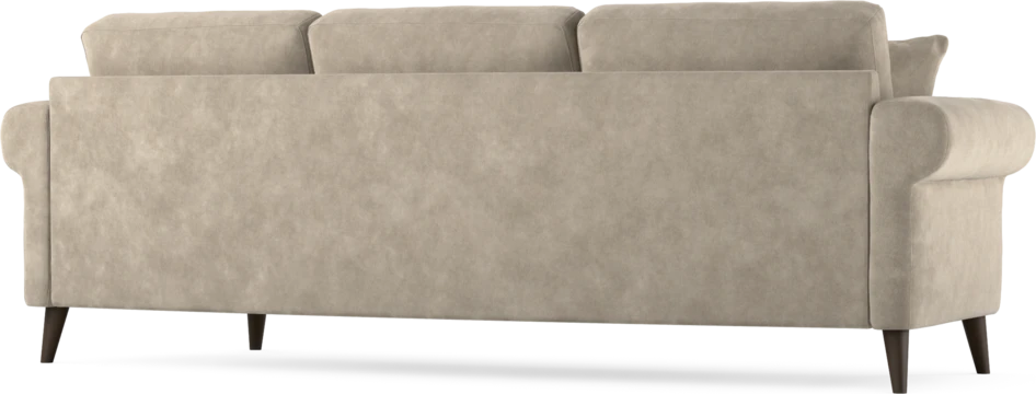 Eden - 3-sits soffa svängd - Beige