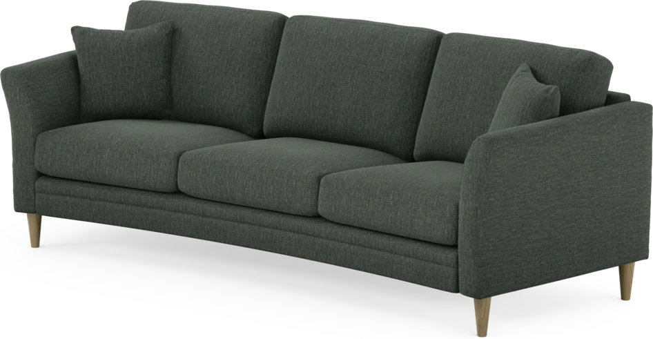 Eden - 3-sits soffa svängd - Grön