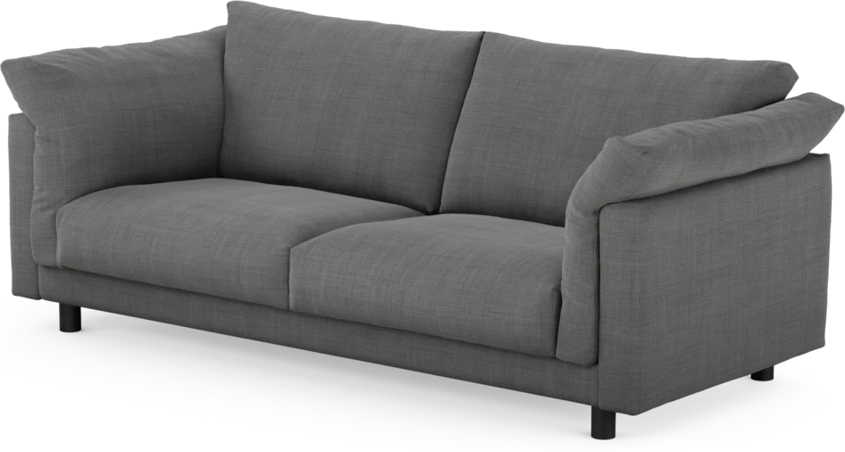 Cherrie - 2,5-sits soffa, fast klädsel - Grå