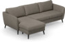 County - 3-sits soffa med flyttbar schäslong - Brun