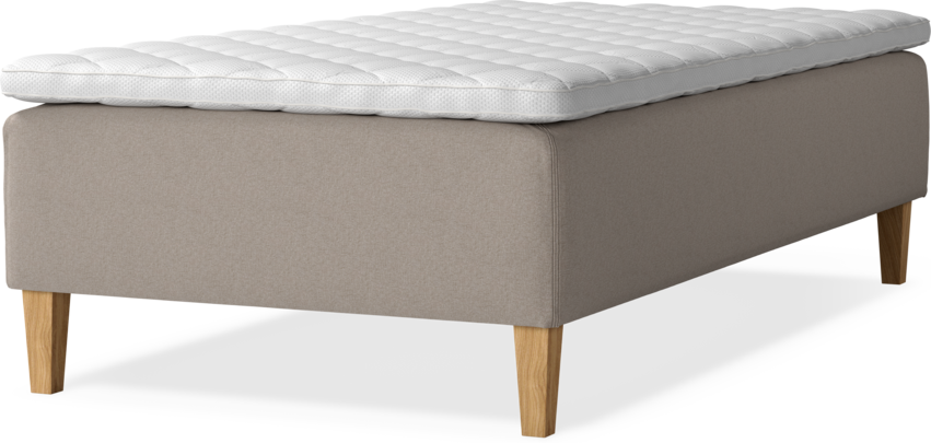 Delux Dream - Ramsäng, enkelsäng med bäddmadrass - Beige
