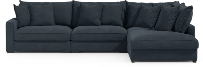 Rossi, 3-sits soffa med divan höger