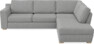 Friday - 2,5-sits soffa med divan höger - Grå