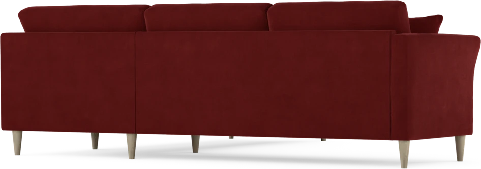 Eden - Hörnsoffa, 2,5+2,5-sits - Röd