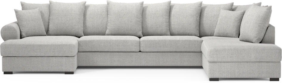 Town - 3-sits soffa med divan höger och schäslong vänster - Grå